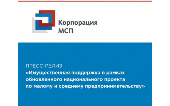 Имущественная поддержка в рамках национального проекта по малому и среднему предпринимательству